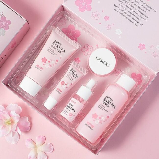 Laikou Japan Sakura Skincare Set -5Pcs