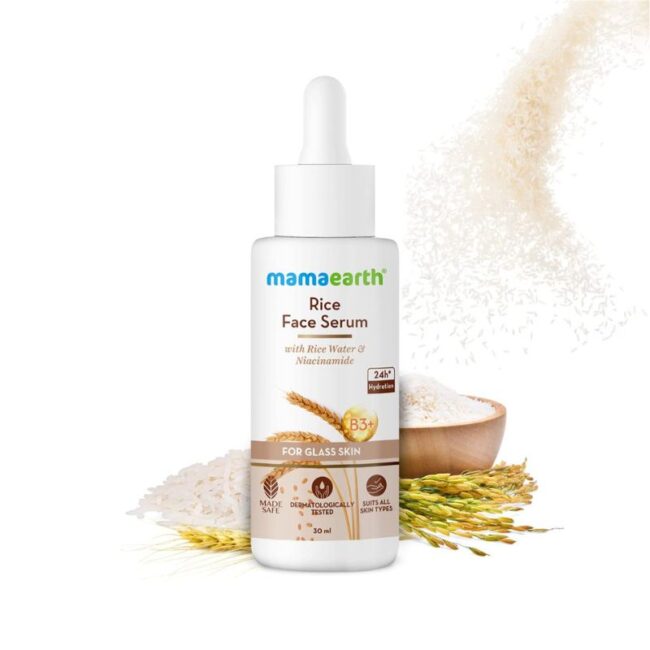 Mamaearth Rice Face Serum – 30ml (1)