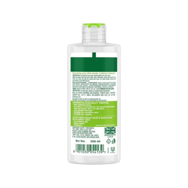 Simple Kind To Skin Soothing Facial Toner -200ml (1) Simple Kind To Skin Soothing Facial Toner -200ml