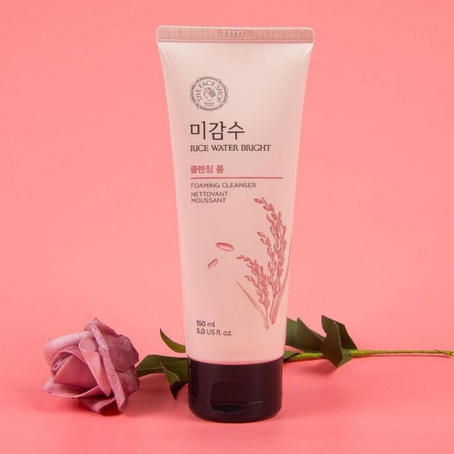 The face shop rice water bright cleansing foam - 150ml
