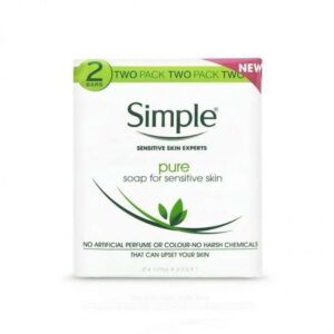 Simple Pure Soap for Sensitive Skin twin pack 200g 