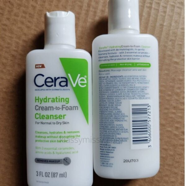CeraVe Hydrating Cream To Foam Cleanser -87ml