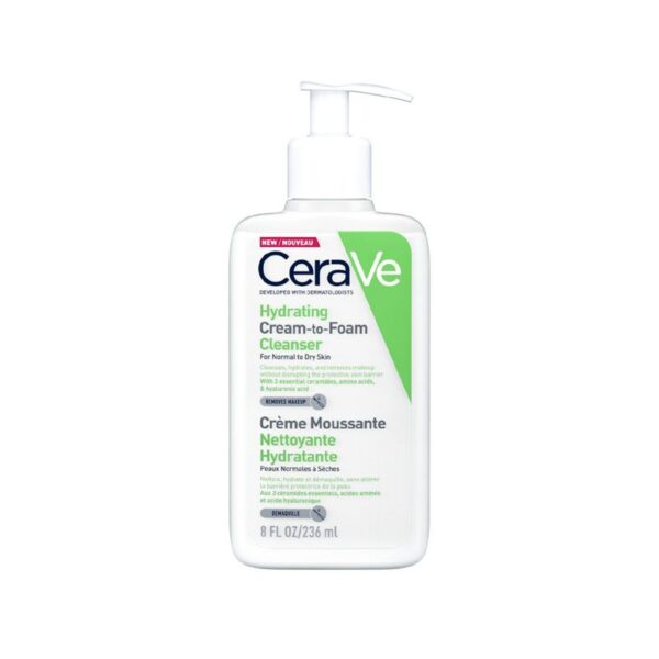 CeraVe Hydrating Cream to Foam Cleanser -236ml