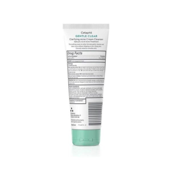 Cetaphil Gentle Clear Clarifying Acne Cream Cleanser -124ml