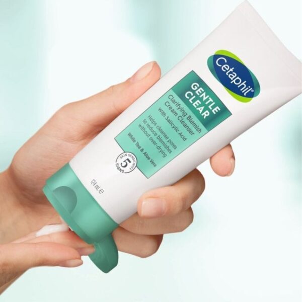 Cetaphil Gentle Clear Clarifying Acne Cream Cleanser -124ml