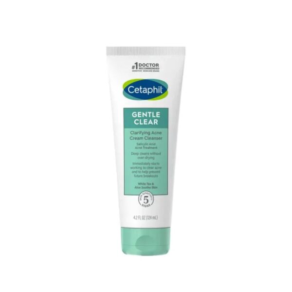 Cetaphil Gentle Clear Clarifying Acne Cream Cleanser -124ml