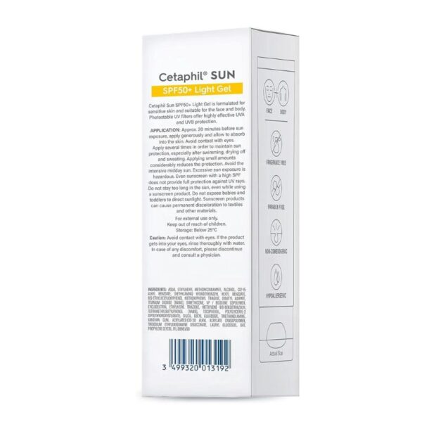 Cetaphil Sun SPF 50+ Light Gel Very high protection Sunscreen -50ml