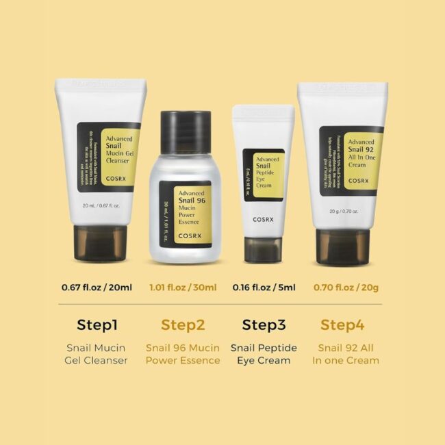 Cosrx All About Snail Kit 4-step