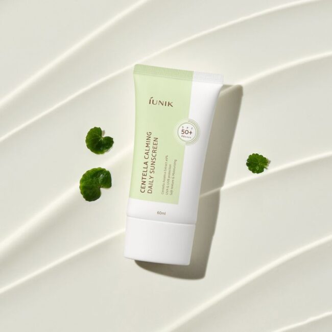 Iunik Centella Calming Daily Sunscreen – 60ml (3) Iunik Centella Calming Daily Sunscreen – 60ml