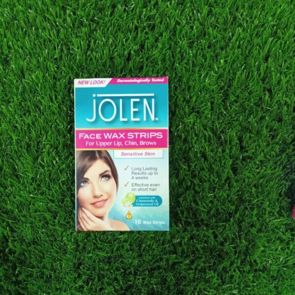 Jolen Face Wax Strips Sensitive Skin 16 Wax Strips
