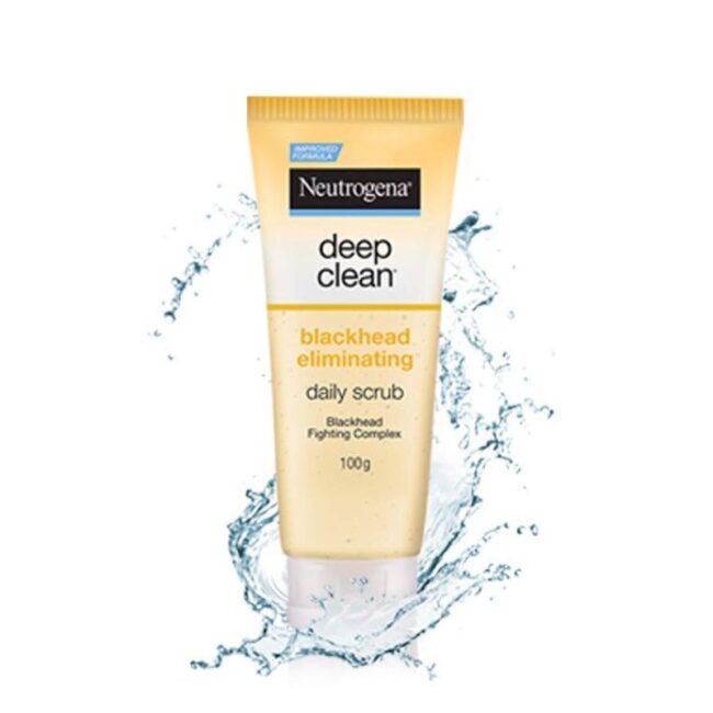 Neutrogena Deep Clean Scrub Blackhead Eliminating Daily Scrub -100ml (2) Neutrogena Deep Clean Scrub Blackhead Eliminating Daily Scrub -100ml