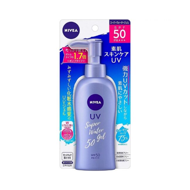 Nivea UV Super Water Gel Sunscreen SPF50 PA+++ 140gm (1) Nivea UV Super Water Gel Sunscreen SPF50 PA+++ 140gm