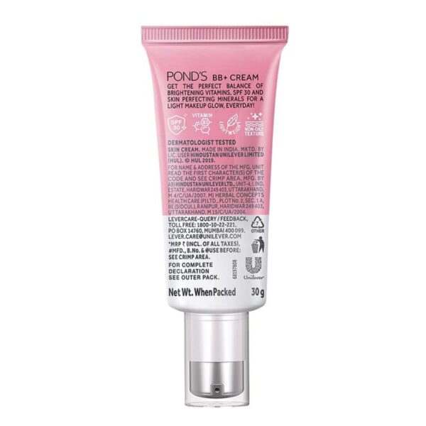 Ponds BB+ Cream Ivory SPF 30 PA++, 18g