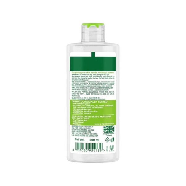 Simple Kind To Skin Soothing Facial Toner -200ml