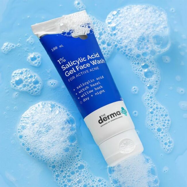 The Derma Co 1% Salicylic Acid Gel Face Wash -100ml (2) The Derma Co 1% Salicylic Acid Gel Face Wash -100ml